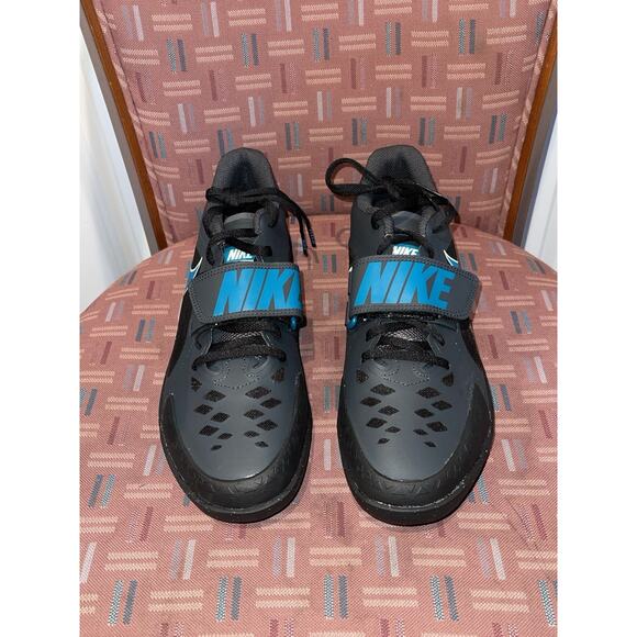 NEW Men's 9.5 Nike Zoom Rival SD 2 Black Green Throwing Shoes FZ9665-001 - Picture 2 of 9